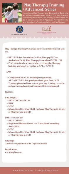 Play Therapy (Advanced Series) Training